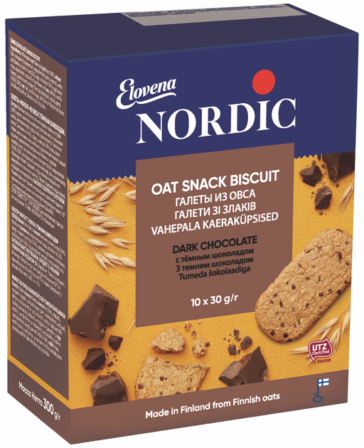 Галеты из овса Nordic с черным шоколадом 300 г (6411200106784) – купить ...