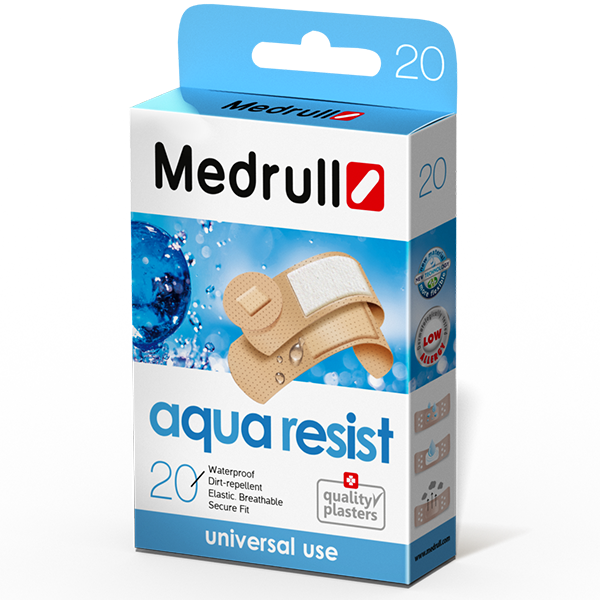 Пластир Medrull "Aqua Resist", з полімерного матеріалу, кількість 20шт. - зображення 1