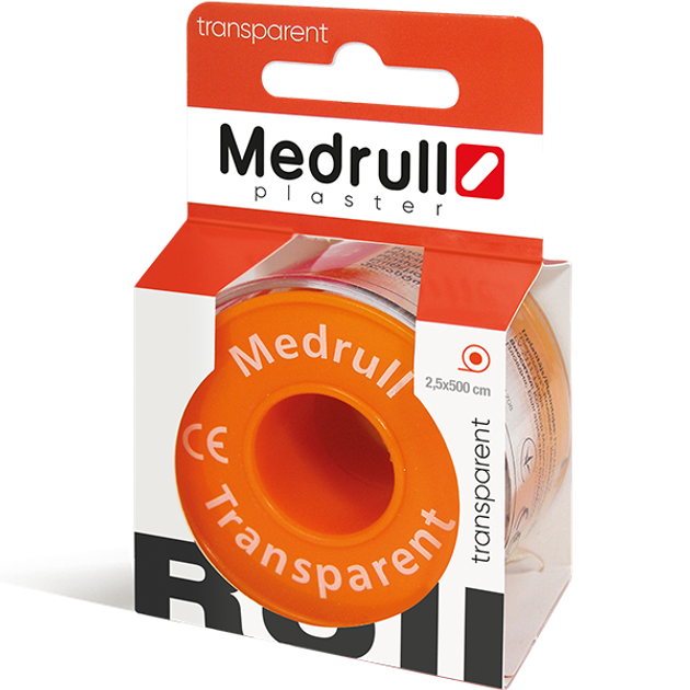 Лейкопластир медичний в рулонах Medrull “Transparent”, розмiр 5 см х 500 см. - изображение 1