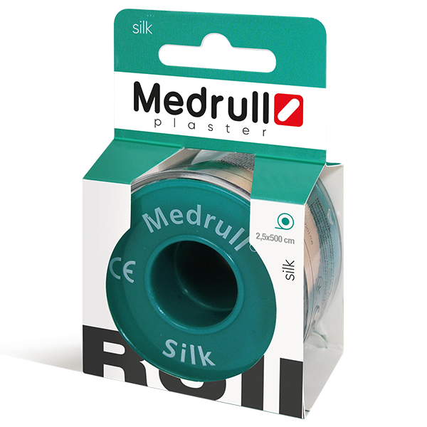 Лейкопластир медичний в рулонах Medrull “Silk”, розмiр 2,5 см х 500 см. - изображение 1