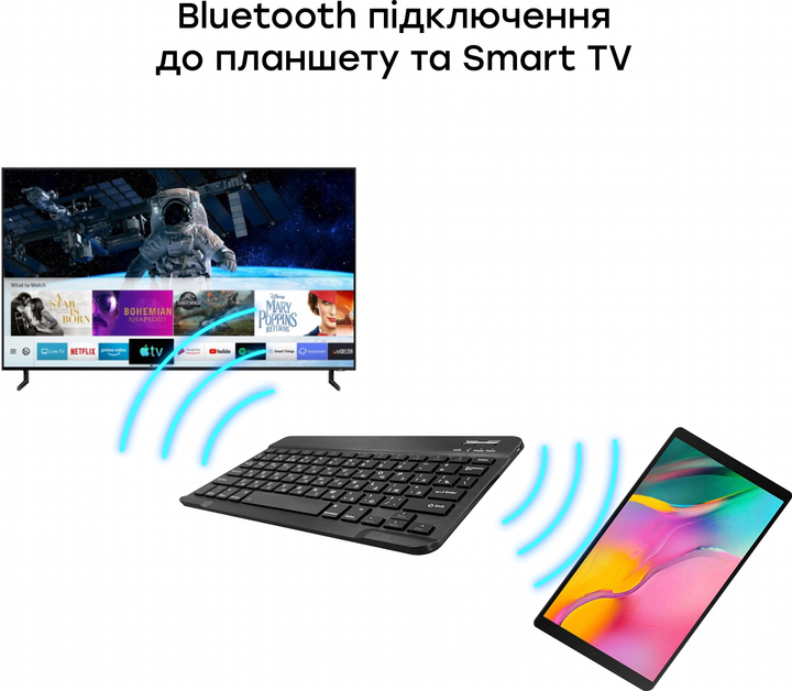 Клавиатура беспроводная AIRON Easy Tap Bluetooth (4822352781027) - изображение 7