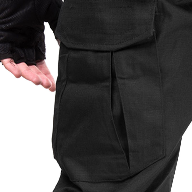 Тактичні штани для полювання та риболовлі Han-Wild 001 Black 30 військові одяг для спецслужб мілітарі (K/OPT2_7064-24490) - зображення 2