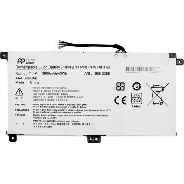 Аккумулятор PowerPlant для ноутбуков SAMSUNG Notebook 5 NP530E5M (AA-PBUN3AB) 11.4V 3900mAh - Фото 1 Аккумулятор PowerPlant для ноутбуков SAMSUNG Notebook 5 NP530E5M (AA-PBUN3AB) 11.4V 3900mAh - изображение 1