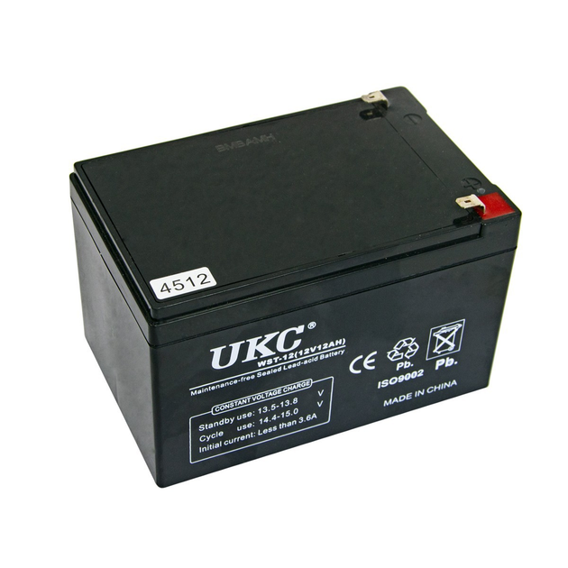 Свинцовый аккумулятор для бесперебойника Battary UKC WST-12 12V 3.6A ...