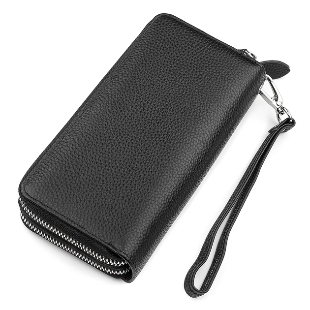 Кошелек женский ST Leather 18446 (ST238-2) две молнии Черный - изображение 2