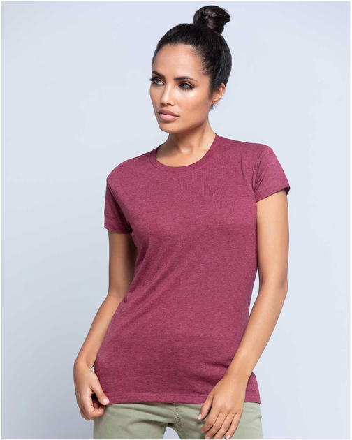 Футболка женская Classic, XXL, бирюза, с печатью А4, TM4-270783 - изображение 3