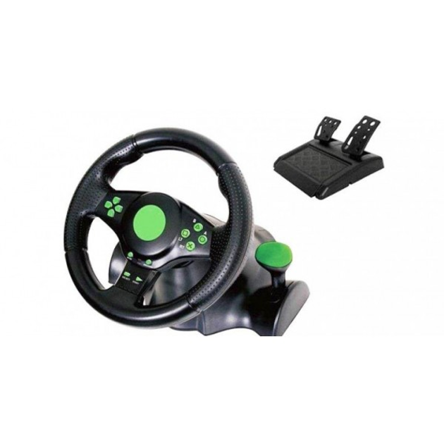Игровой руль с педалями 3 в 1 Vibration Steering Wheel для PS3/PS2/PC ...