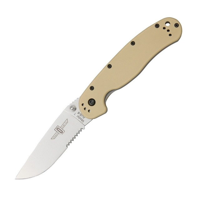 Нож Ontario RAT-1 Serr Desert Tan (ON8849DT) - изображение 1