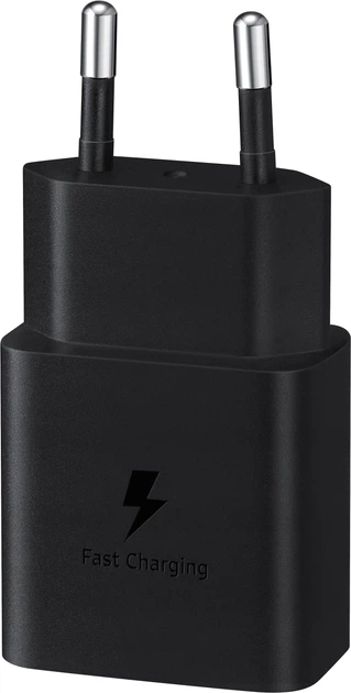 Сетевое зарядное устройство Samsung 15W Power Adapter Type-C Cable Black (EP-T1510XBEGEU) - Фото 2 Сетевое зарядное устройство Samsung 15W Power Adapter Type-C Cable Black (EP-T1510XBEGEU) - изображение 2