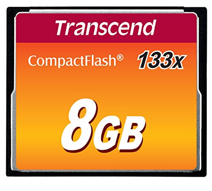 Карта памяти Transcend 8GB CF 133X (TS8GCF133) - изображение 1
