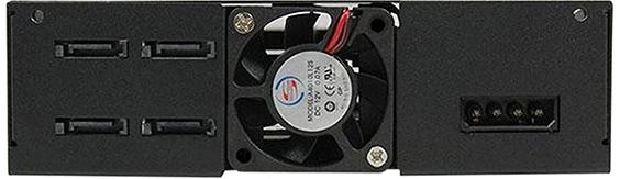 Backplane Chieftec 1x5.25" - 4x2.5" HDDs Hot-Swap Metal (CMR-425) - obraz 2