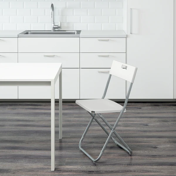 Кухонний стілець GUNDE IKEA 602.177.99 білий - зображення 3