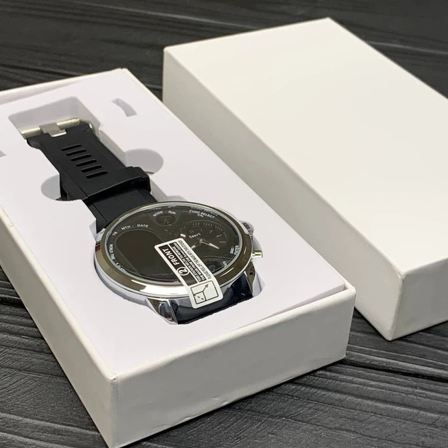 Мужские смарт часы AirPlus T3 Pro Smart Watch c механическим и цифровым циферблатами. Металлический корпус. - изображение 3
