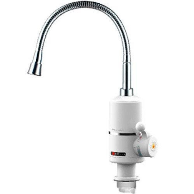 Электронагреватель проточной воды 3 кВт, гибкий гусак, Grunhelm EWH-1X-3G-FLX (105932) - изображение 1
