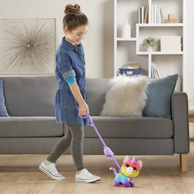 ピンクキャット Интерактивная игрушка FurReal Walkalots Big Wags Unicorn Cat
