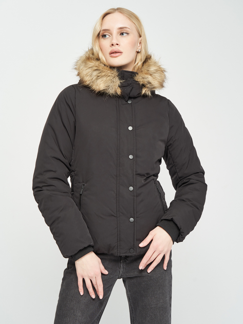 Акція на Куртка зимова коротка жіноча H&M 7728320 34 Чорна від Rozetka