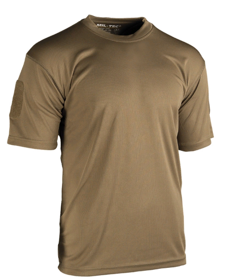 Тактическая потоотводящая футболка Mil-tec Coolmax цвет койот размер M (11081019_M) - изображение 1