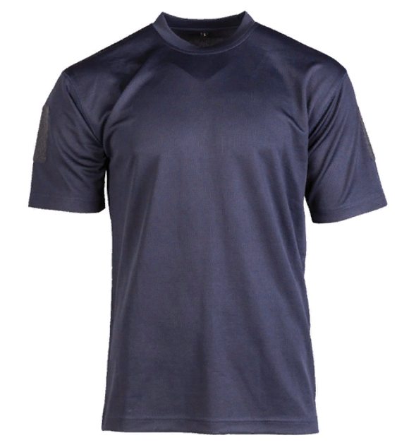 Тактична потовідвідна футболка Mil-tec Coolmax Колір темно-синій Розмір 2XL (11081003_2XL) - зображення 1