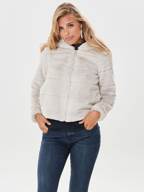Only chris fur hooded jacket deals