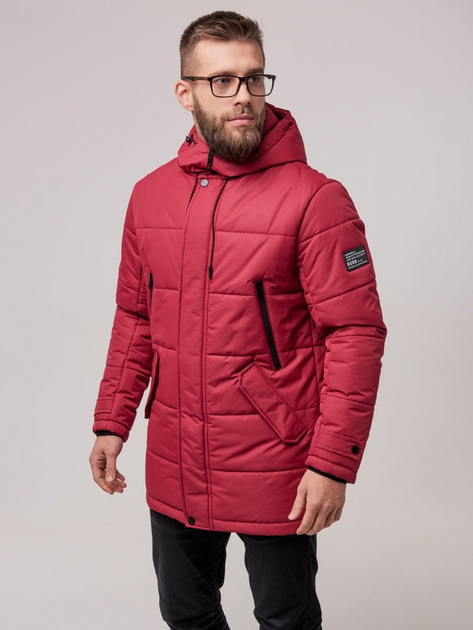 Куртка зимняя мужская Riccardo Б-6 2XL (54) Бордовая (ROZ6400025453 ...