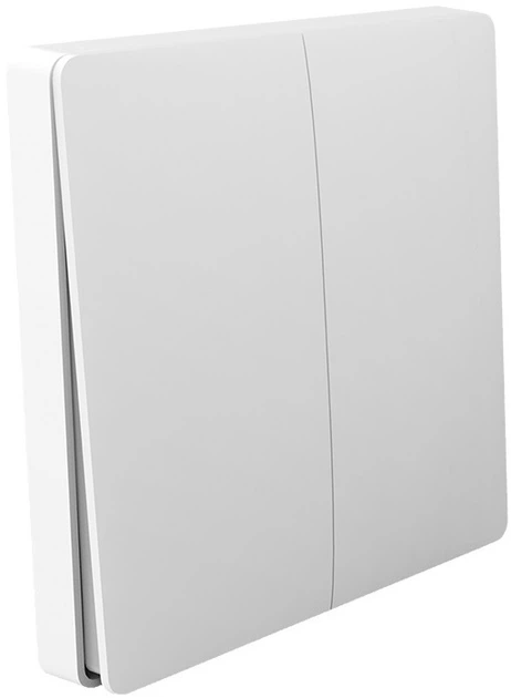 Розумний вимикач Aqara Smart wall switch H1 (no neutral, double rocker) WS-EUK02 (EU version) (6970504214781) - зображення 2