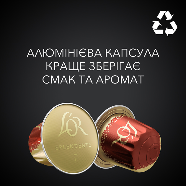 Набор кофе в капсулах L’OR Espresso Splendente 10 упаковок x 10 шт (100 капсул) совместимы с Nespresso 100% Арабика (8711000360149) - изображение 5