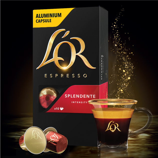 Набор кофе в капсулах L’OR Espresso Splendente 10 упаковок x 10 шт (100 капсул) совместимы с Nespresso 100% Арабика (8711000360149) - изображение 6