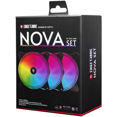 Кулер до корпуса Chieftec Nova (NF-3012-RGB) - изображение 2