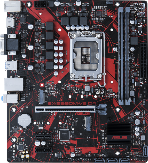Материнская плата Asus EX-B660M-V5 D4 (s1700, Intel B660, PCI-Ex16 ...