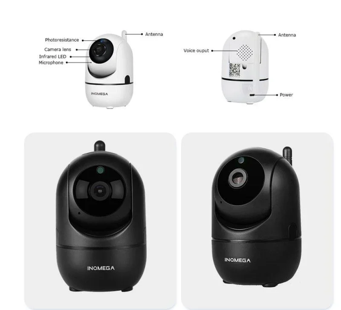 Поворотная IP камера видеонаблюдения INQMEGA IL-HIP291 1080P с облачным хранилищем Black - изображение 5