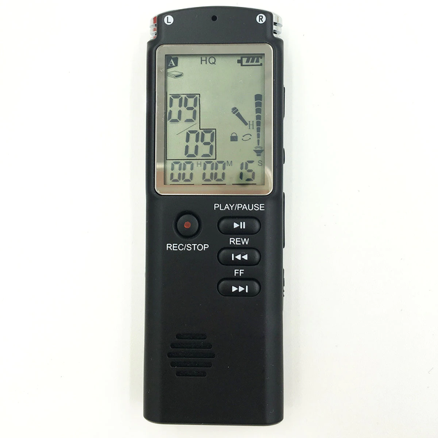 Диктофон цифровий Volemer T60 Mp3, VOX, акумулятор на 15 годин запису, пам'ять 8 Гб на 60 годин запису - зображення 5