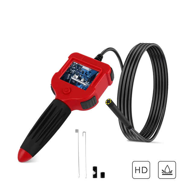 Профессиональный эндоскоп с экраном PCE-VE 40 LCD 2,4 дюйма и жестким кабелем (3 метра), камера - 5,5 мм, промышленный бороскоп - Фото 3 Профессиональный эндоскоп с экраном PCE-VE 40 LCD 2,4 дюйма и жестким кабелем (3 метра), камера - 5,5 мм, промышленный бороскоп - зображення 3