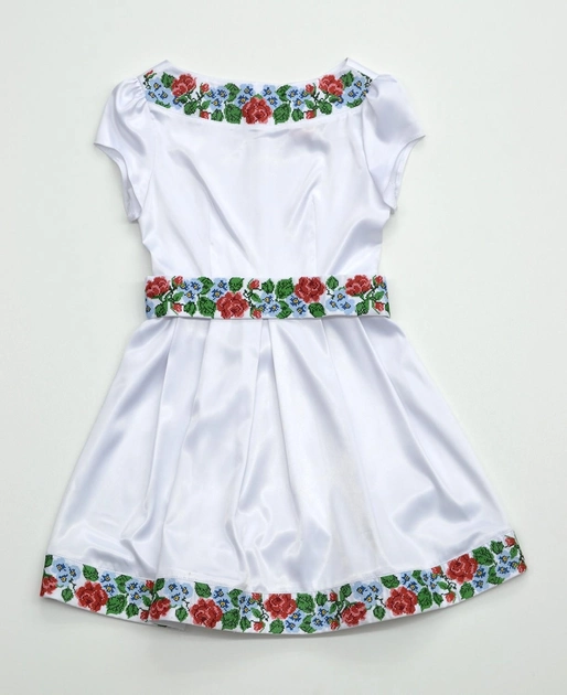 Платье вышитое Piccolo L Весна 164 Белое 180652 
