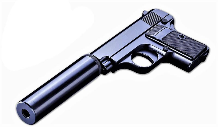 Детский страйкбольный пистолет Galaxy G9A (Colt 25 mini) с глушителем - изображение 2