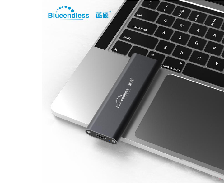 Зовнішня кишеня Blueendless 2802N для NVMe (PCIe) M2 SSD USB 3.1 Gen 2 Type-C - зображення 3