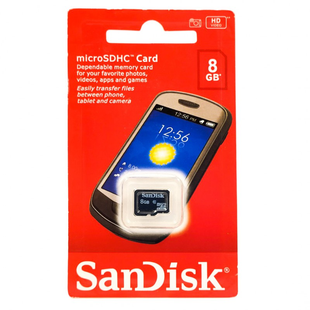 Карта памяти microSD SanDisk 8 Gb 4 Class - изображение 2