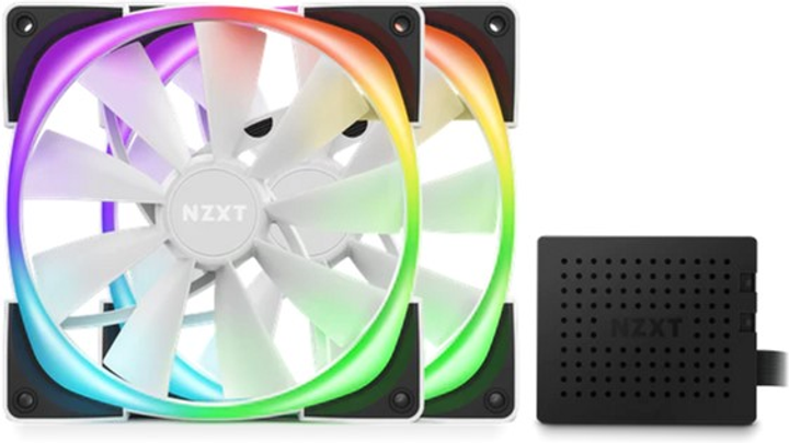 Набор вентиляторов NZXT Aer RGB 2 140 мм Twin Starter White