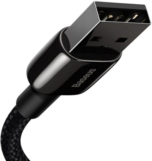 Кабель Baseus Tungsten Gold Fast Charging Data Cable USB to iP 2.4 А 2 м Black (CALWJ-A01) - зображення 3