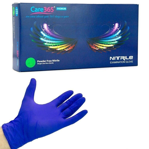 Медицинские нитриловые перчатки Care365, 100 шт, 50 пар, размер M - зображення 2