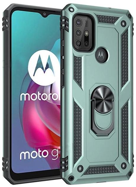 Акція на Панель BeCover Military для Motorola Moto G10 / G20/ G30 / G10 Power Dark Green від Rozetka