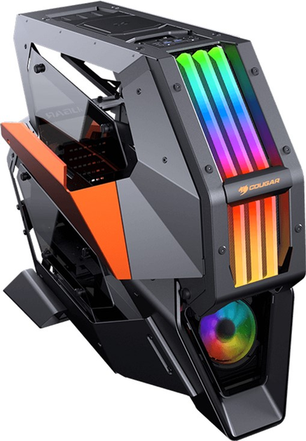 COUGAR CONQUER 2 PCケース 黒/赤 Cougar Conquer 2 Геймерский корпус, TreLux RGB+1x120 мм RGB