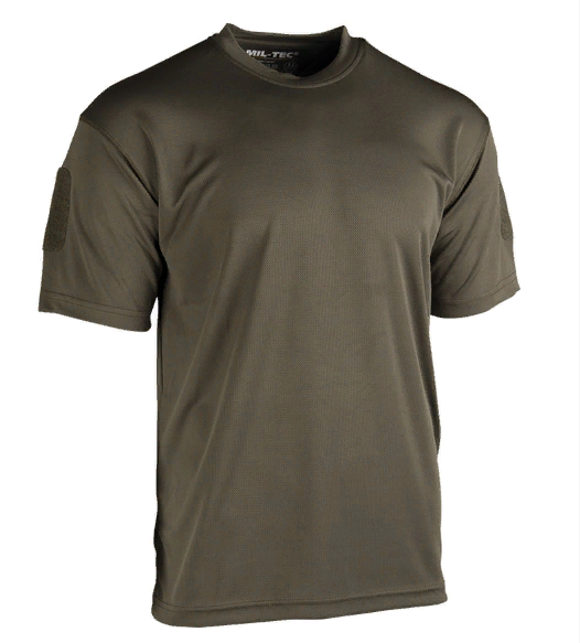 Тактическая потоотводящая футболка Mil-tec Coolmax цвет олива размер 2XL (11081001_2XL) - изображение 1