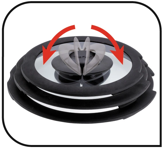 Крышка стеклянная Tefal 28 см Ingenio (L9936773) - изображение 5