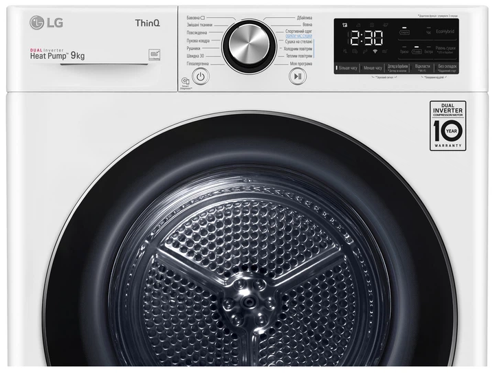 Сушильный автомат LG DC90V9V9W - изображение 12