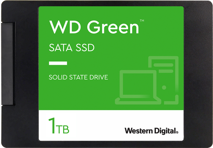 SSD диск Western Digital Green 1TB 2.5" SATAIII TLC (WDS100T3G0A) - изображение 1