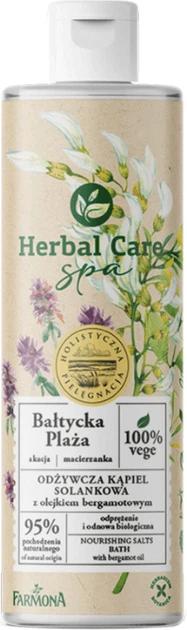 Поживна для ванни та душу Farmona Herbal Care SPA Соляна з олією бергамота 400 мл (5900117975367) - Фото 1 Поживна для ванни та душу Farmona Herbal Care SPA Соляна з олією бергамота 400 мл (5900117975367) - зображення 1