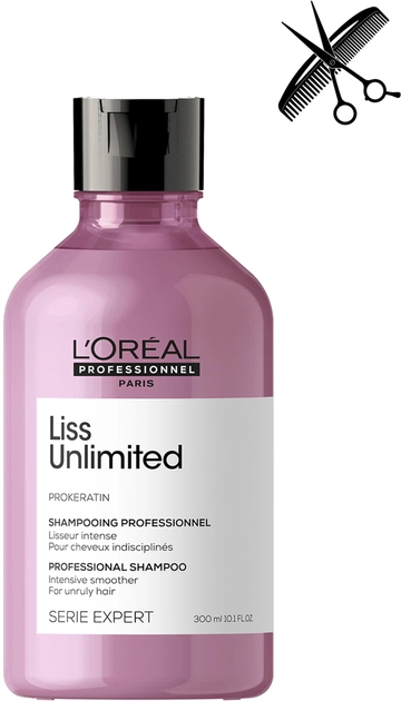 Акція на Професійний шампунь L'Oreal Professionnel Serie Expert Liss Unlimited для розгладження неслухняного волосся 300 мл від Rozetka