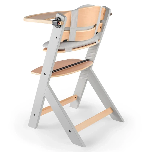 Стільчик для годування Kinderkraft Enock Gray Wood з подушкою (KHENOC0PGRY0000) (5902533917259)  - зображення 6