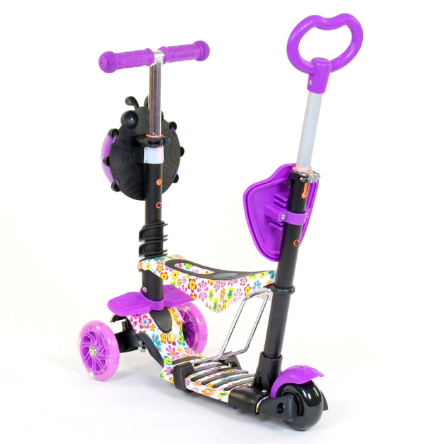 Самокат Трехколесный Детский С Сидением И Родительской Ручкой 5в1 Best Scooter - Фото 3 Самокат Трехколесный Детский С Сидением И Родительской Ручкой 5в1 Best Scooter - изображение 3