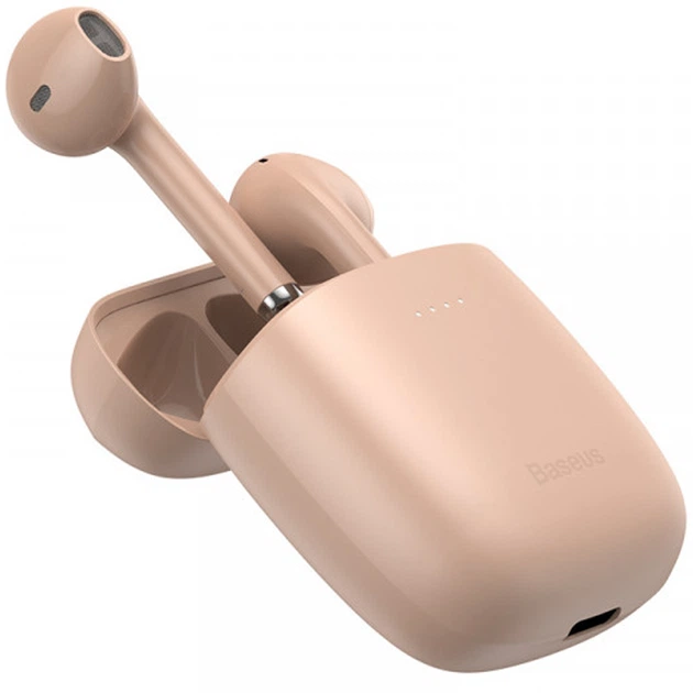 Bluetooth наушники гарнитура Baseus W04 Pro, Pink - изображение 2